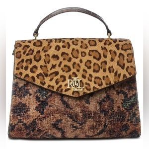 LAUREN RALPH LAUREN
Jacquard Farrah Animal Print Satchel